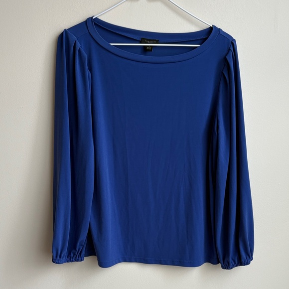 Ann Taylor Factory Tops - Ann Taylor Factory Blue Longsleeve